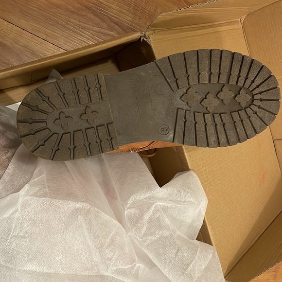 Brown faux leather Booties / Boots / Combat boots - Picture 10 of 11